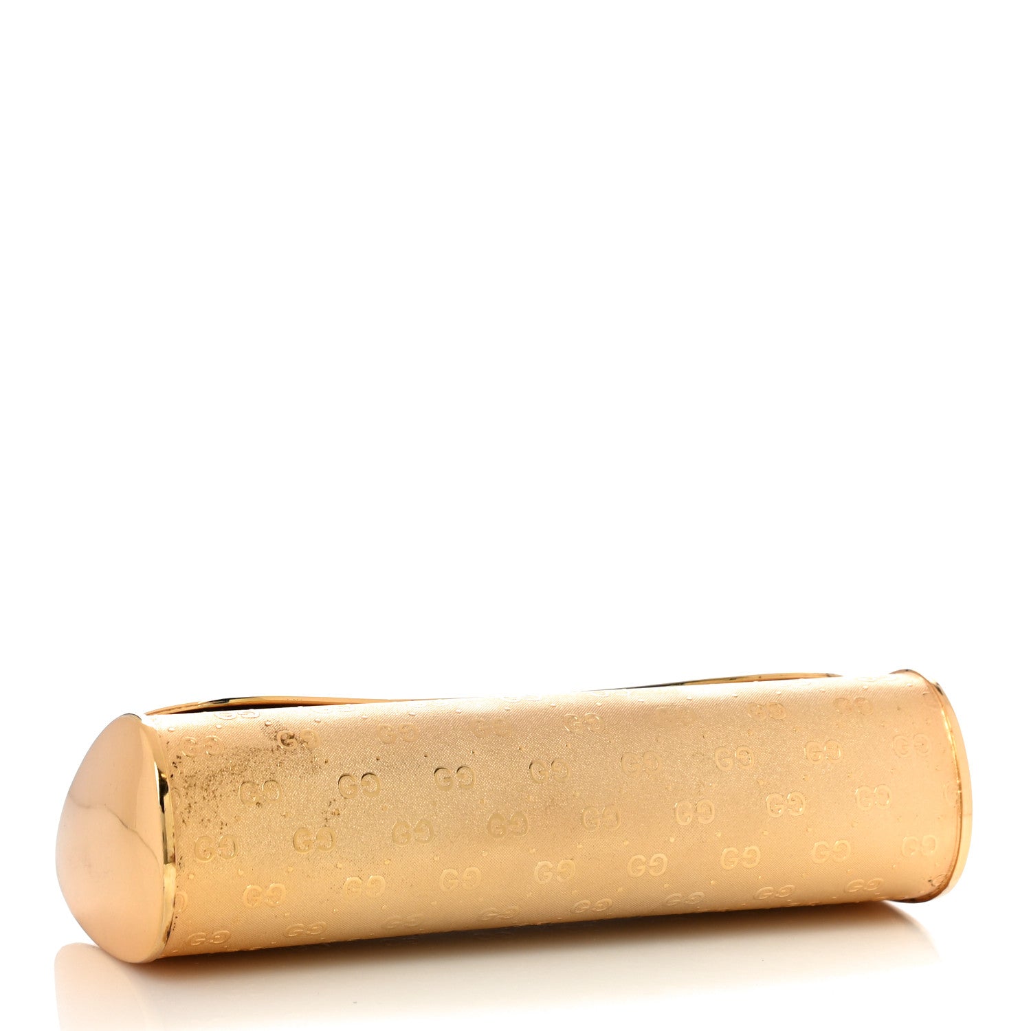 Gucci Metal Guccissima Minaudiere Clutch Gold 4 of 11
