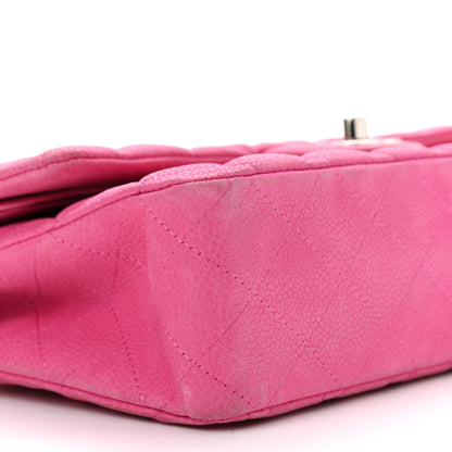 Chanel Iridescent Caviar Quilted Medium Double Flap Pink 9 of 10