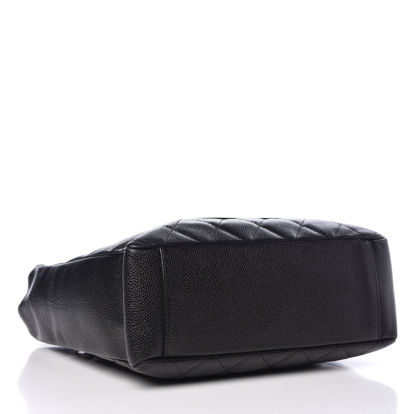 Caviar Quilted Petit Shopping Tote PST Black