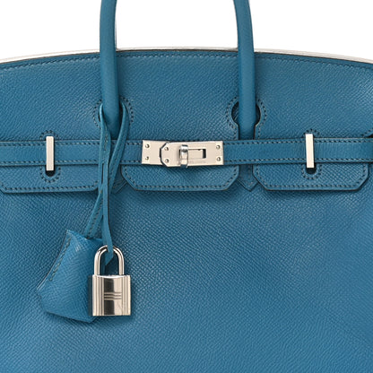 Hermes Epsom Birkin 25 Bleu Izmir 8 of 10