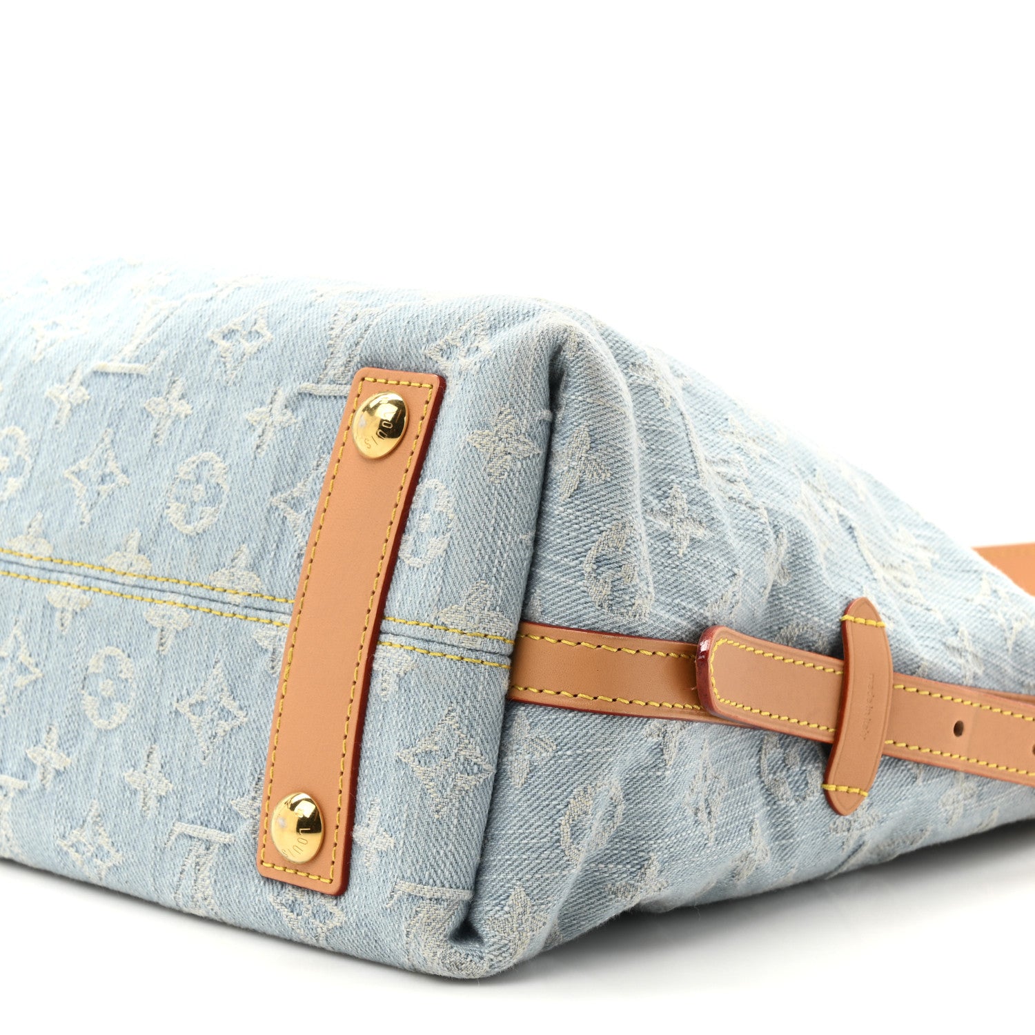 Louis Vuitton Monogram Denim CarryAll PM Sky Blue 10 of 10