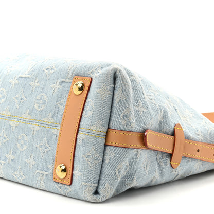Louis Vuitton Monogram Denim CarryAll PM Sky Blue 10 of 10