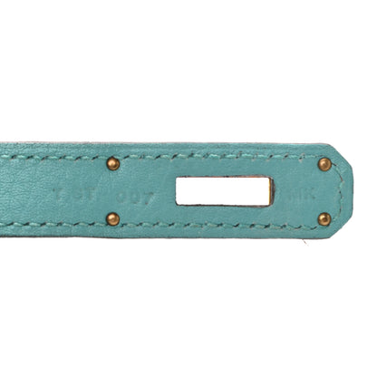 Hermes Togo Kelly Retourne 32 Bleu Atoll 6 of 9