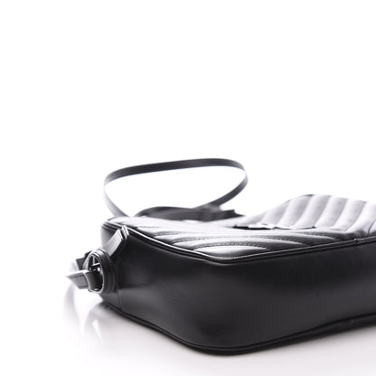 Saint Laurent Calfskin Matelasse Monogram Lou Camera Bag Black 7 of 13