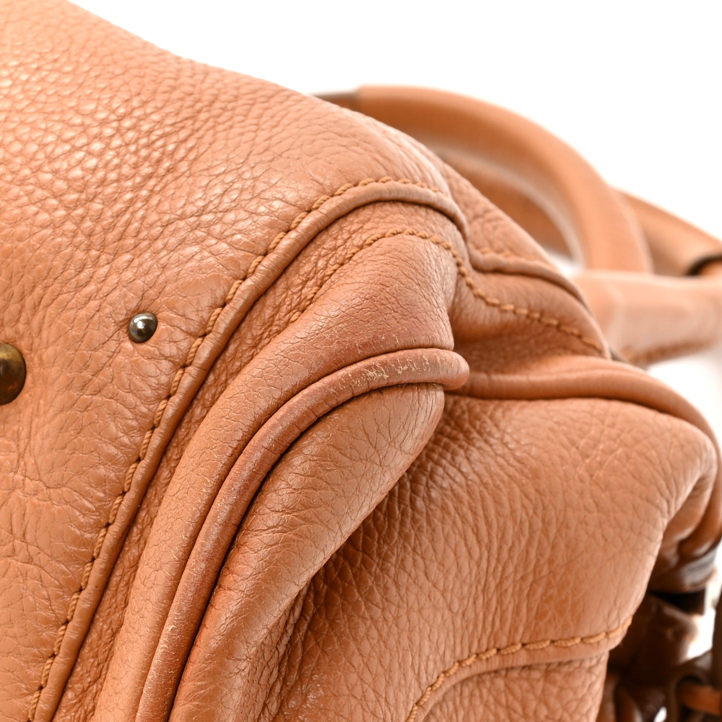 Calfskin Medium Paddington Satchel Tan