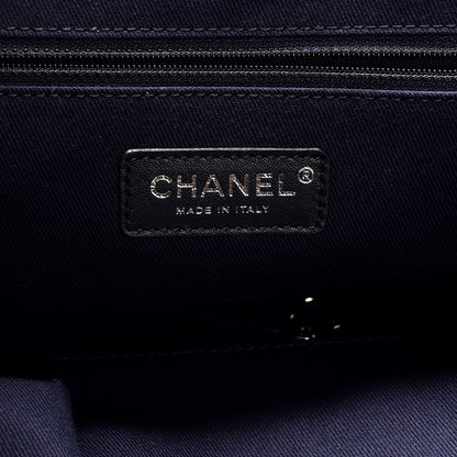 Chanel Canvas Sequin Large Deauville Tote Navy 7 of 8