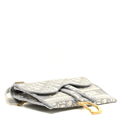 Christian Dior Oblique Slim Saddle Pouch Grey 3 of 11