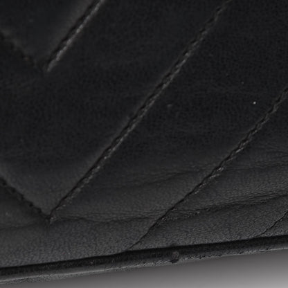 Chanel Lambskin Chevron Quilted Tassel Camera Case Black 9 of 9