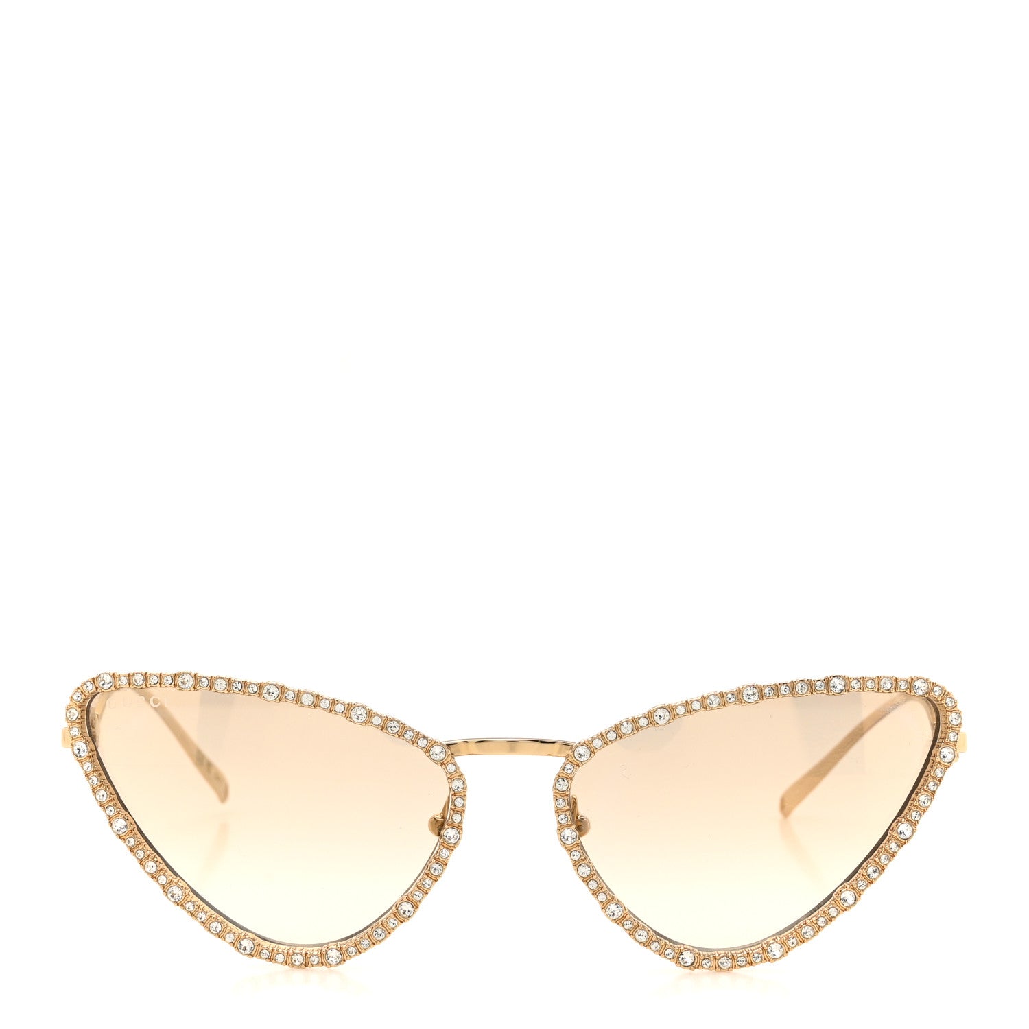 Gucci Crystals Cat Eye Sunglasses GG1569S Gold 2 of 8