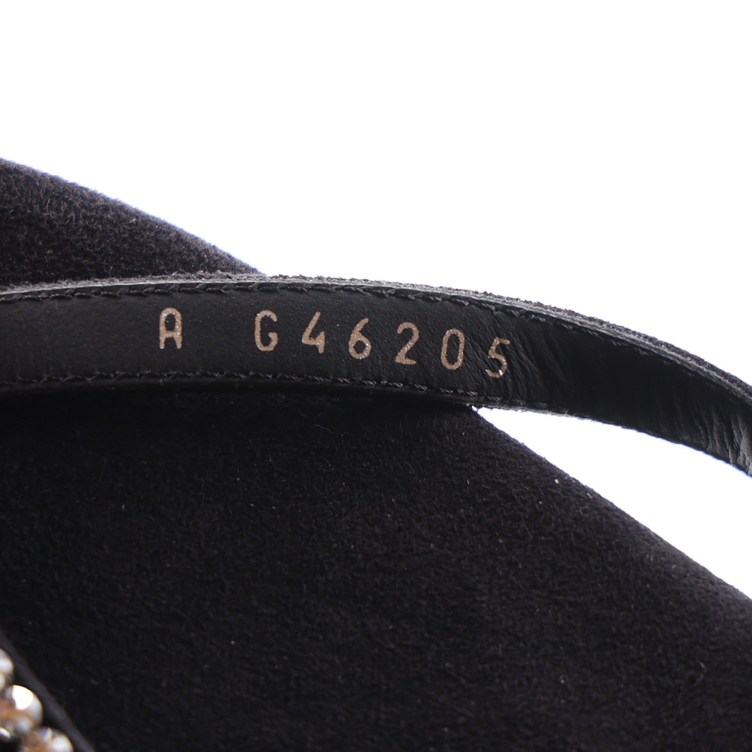 Chanel Suede Kidskin Strass CC Thong Sandals 36.5 Black 7 of 9