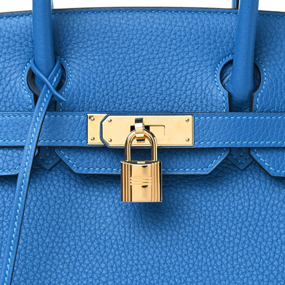 Hermes Taurillon Clemence Birkin 30 Mykonos 9 of 10
