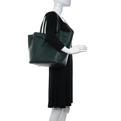 Celine Smooth Calfskin Small Belt Cabas Phantom Dark Green 2 of 9