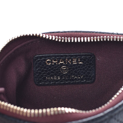 Chanel Caviar Quilted Small Cosmetic Case Black 6 of 8