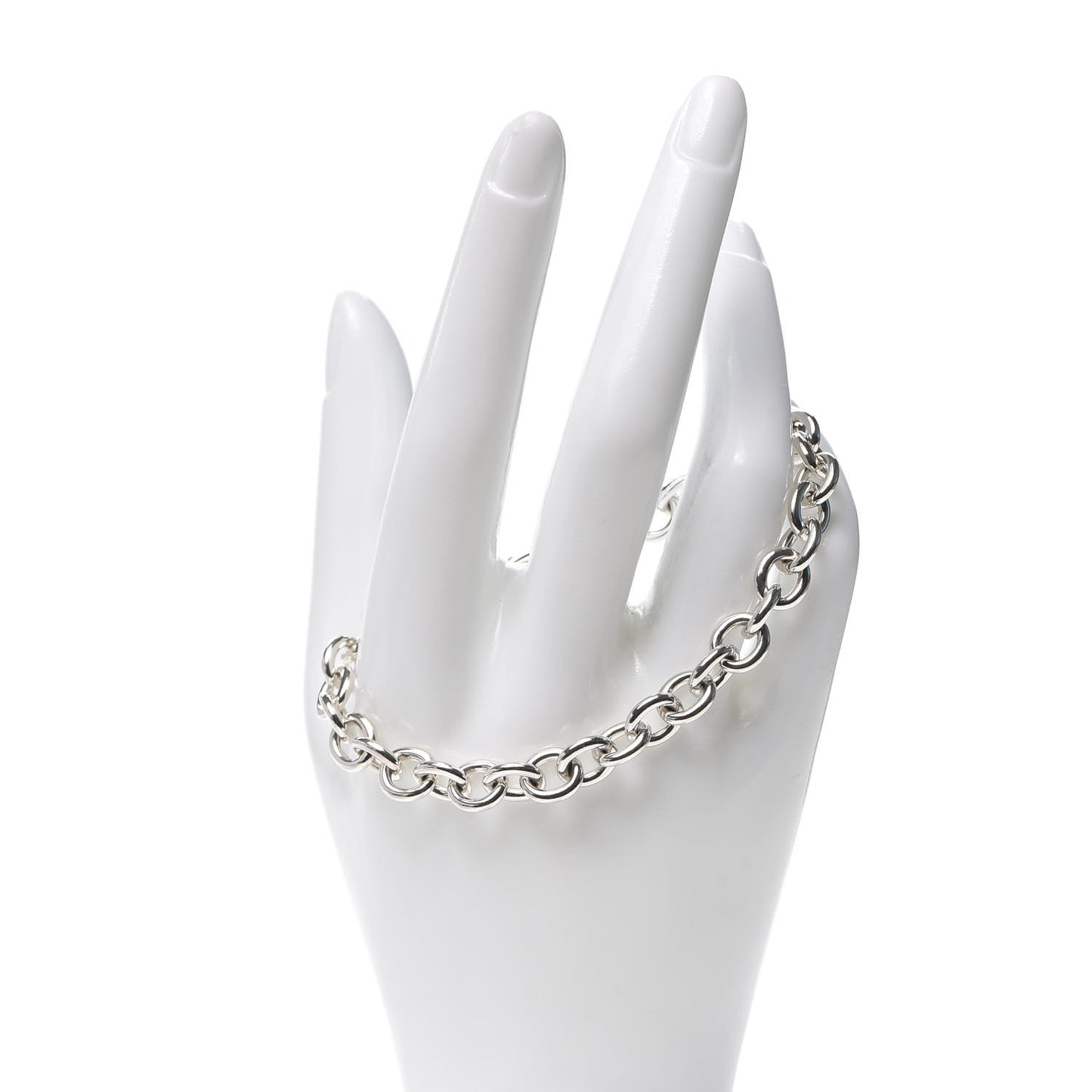 Sterling Silver Round Chain Link Bracelet