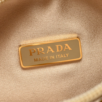 Prada Satin Crystal Mini Re-Edition 2000 Bag Platino 6 of 8
