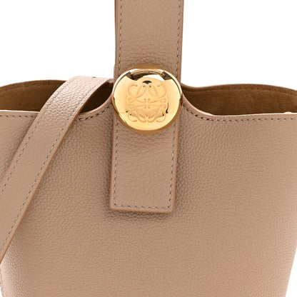Loewe Soft Grained Calfskin Mini Pebble Bucket Bag Oak 8 of 11