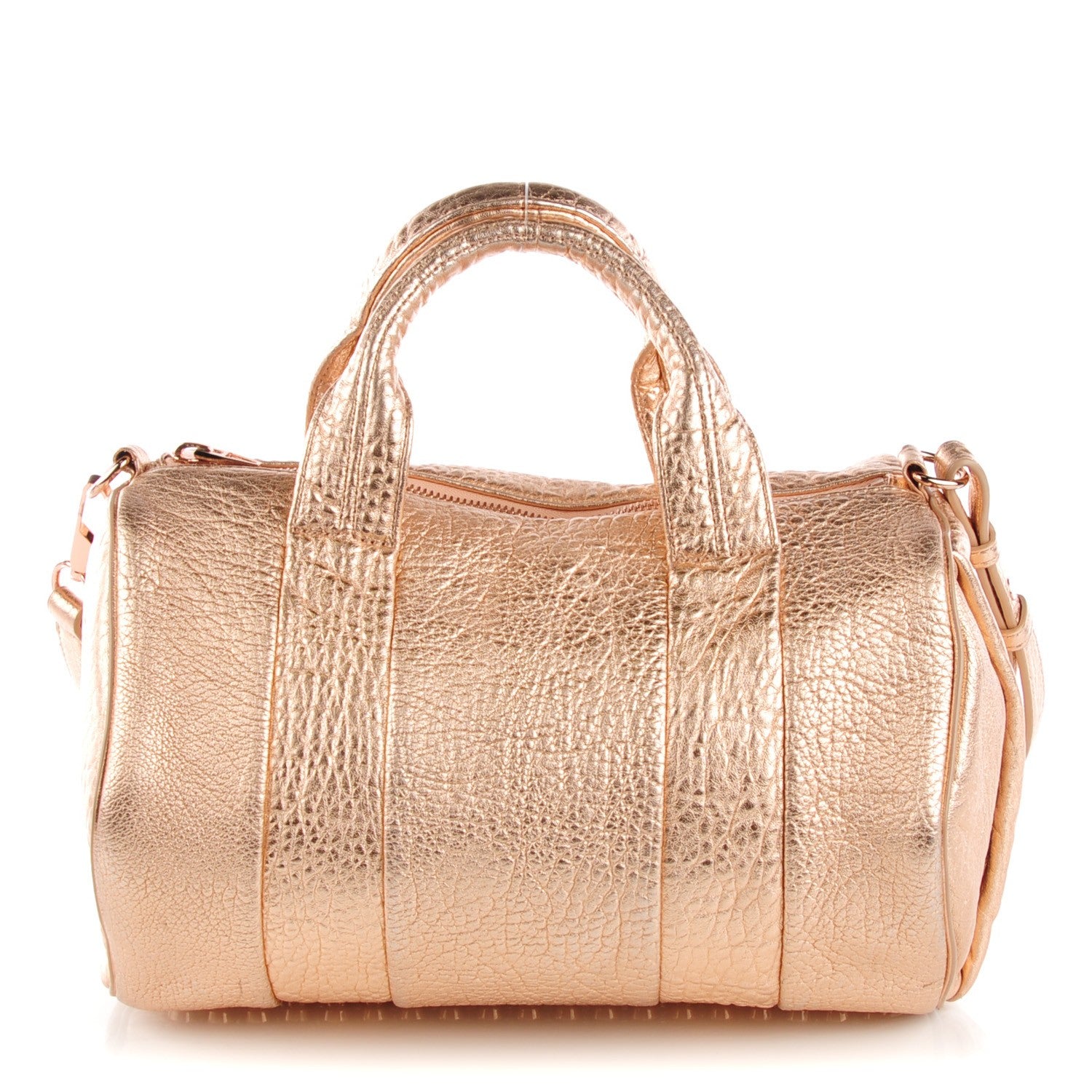 Alexander Wang Metallic Pebbled Lambskin Rocco Rose Gold Hardware 1 of 8