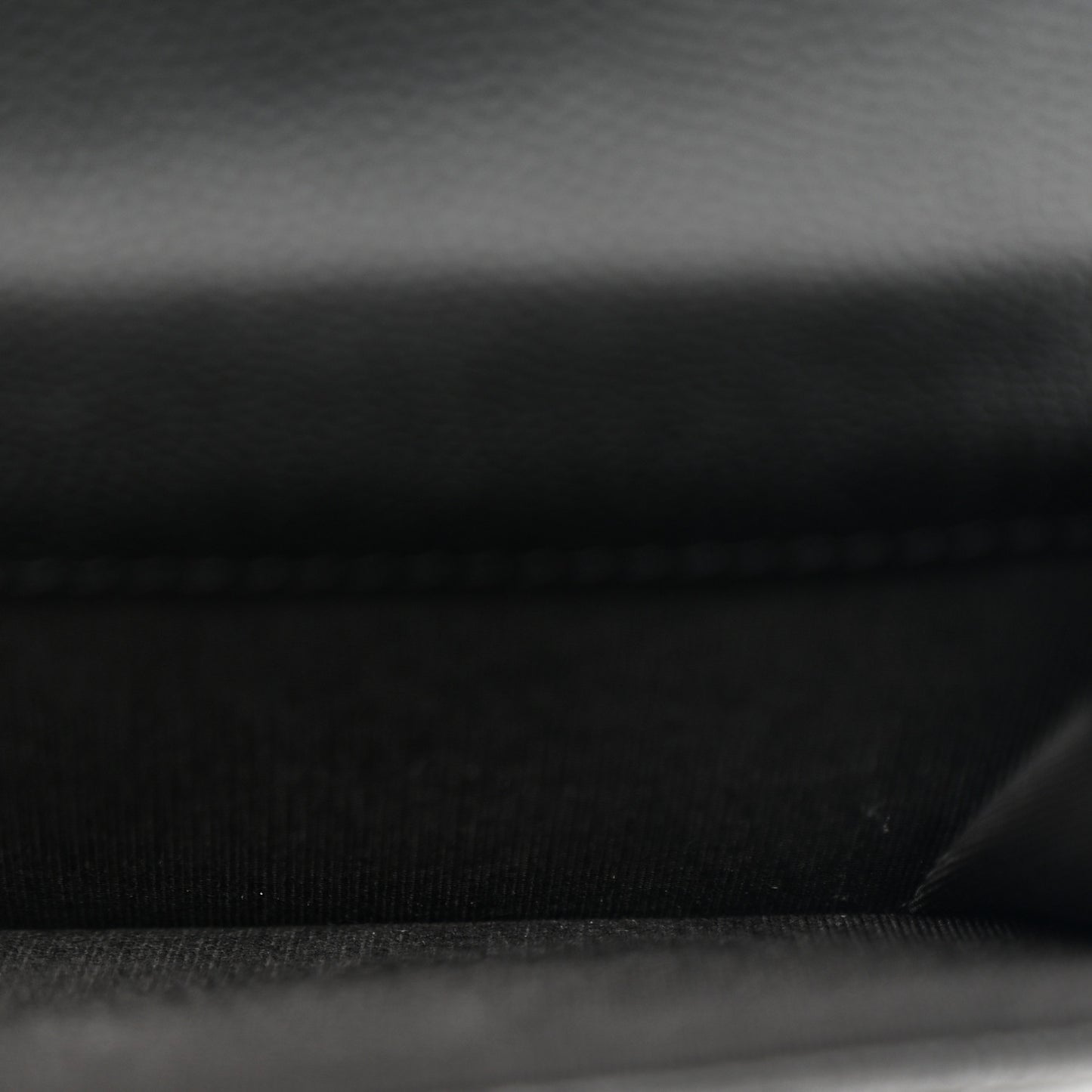 Caviar Quilted Pocket Twins Clutch With Chain Black