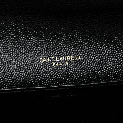 Saint Laurent Grain de Poudre Uptown Chain Wallet Black 7 of 11