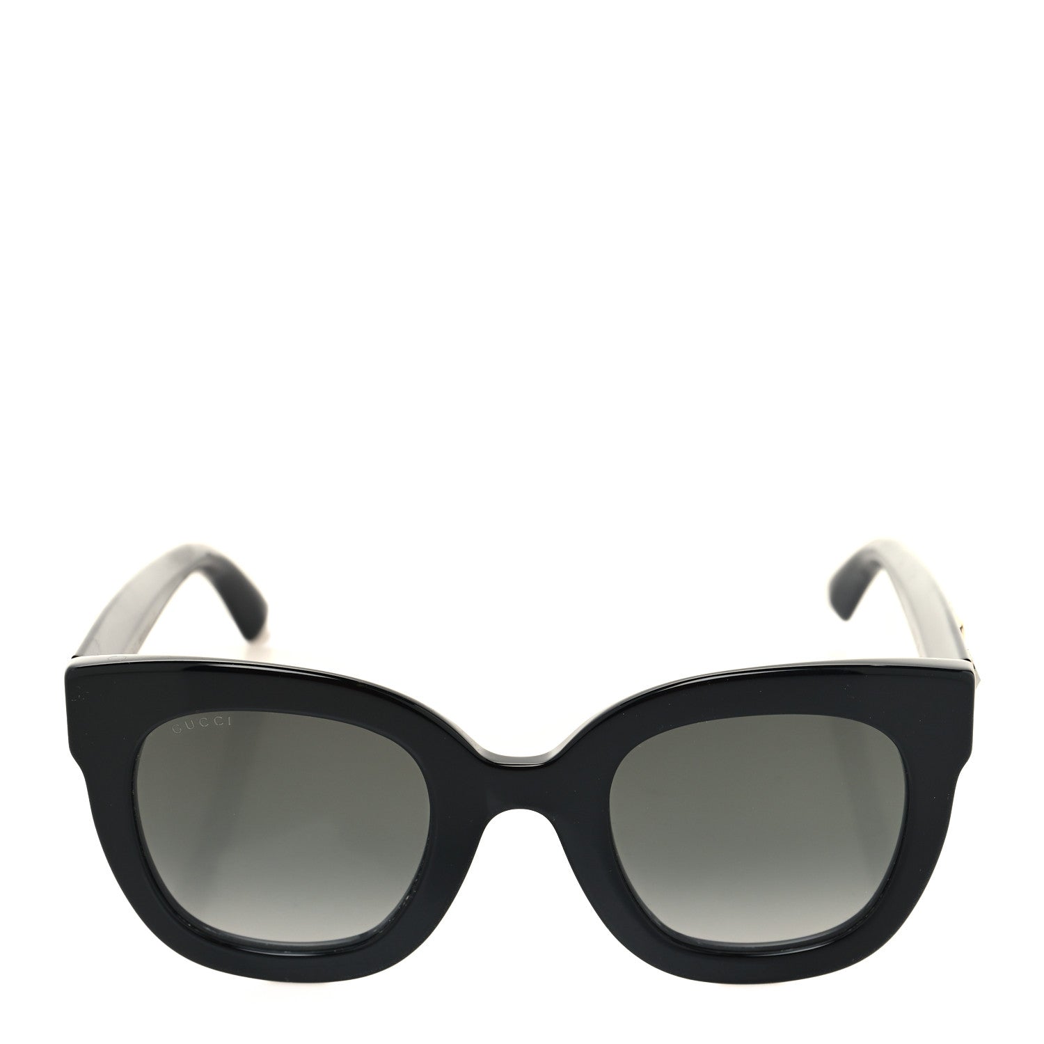Gucci Acetate Crystal Star Round Frame Sunglasses GG0208S Black 2 of 8
