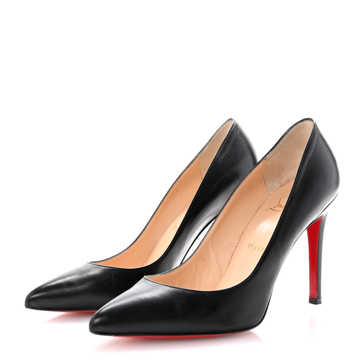 Shiny Nappa Pigalle 100 Pumps 36.5 Black