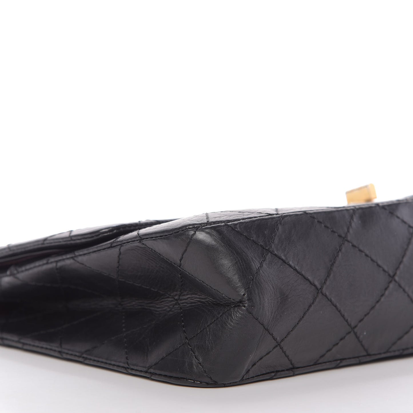 Aged Calfskin Quilted 50th Anniversary 2.55 Reissue 227 Flap Black