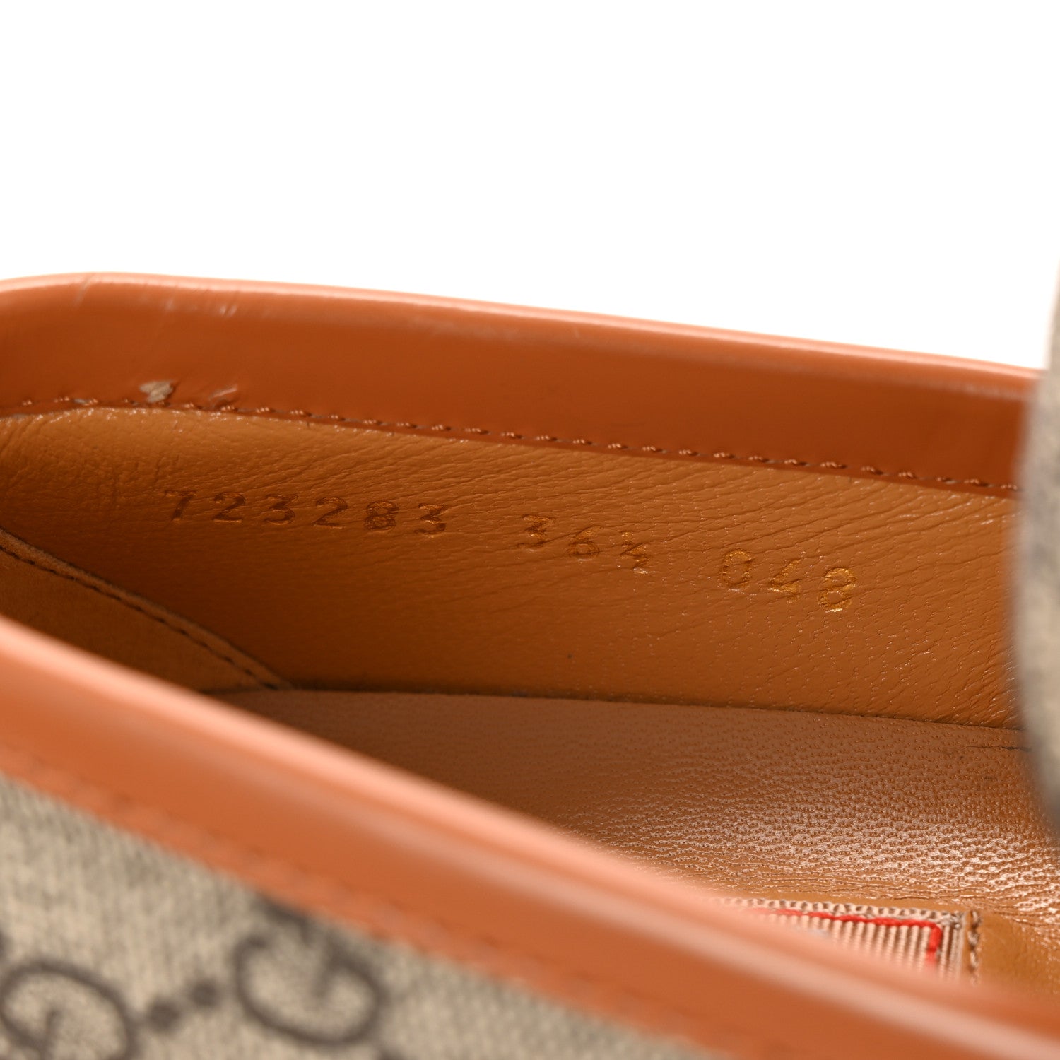 Gucci GG Supreme Monogram Cordovan Lux Womens Harald Horsebit 25mm Platform Loafers 36.5 Beige Ebony 9 of 11