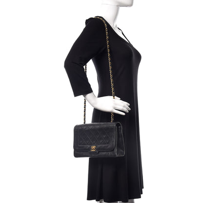 Chanel Lambskin Quilted Medium Single Flap Black 2 of 21