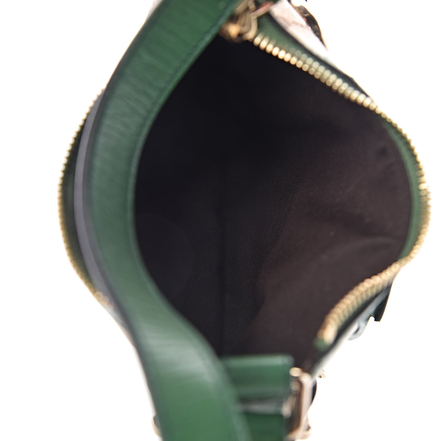 Gucci Monogram Web Horsebit Small Shoulder Bag Green 5 of 10