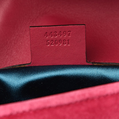 Gucci Velvet Matelasse Small GG Marmont Shoulder Bag Light Raspberry Rose 6 of 10