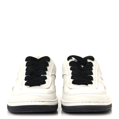 Chanel Calfskin CC Womens Sneakers 36 White Black 3 of 9