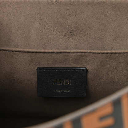 Fendi Vitello Century F is Fendi FF Embossed Kan I Shoulder Bag Orzo Tobacco 6 of 16