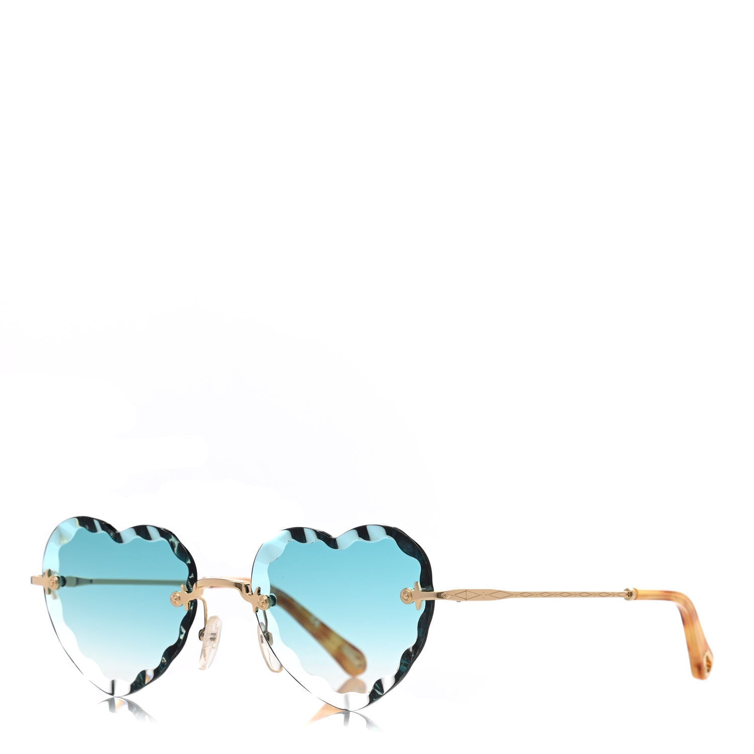 Chloe Heart Sunglasses CE150S Gold 1 of 6