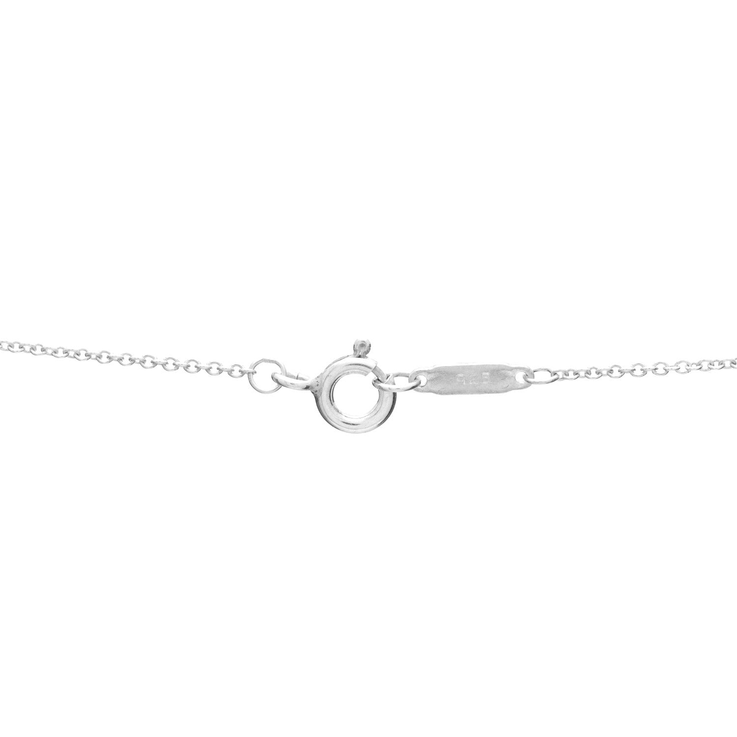 Tiffany Sterling Silver Medium Atlas Open Pendant Necklace 4 of 6