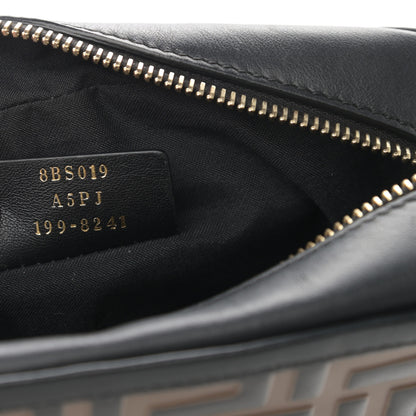 Fendi Vitello Century Bi-Color FF 1974 Embossed Mini Camera Case Maya Black 7 of 17