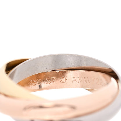 Cartier 18K Pink Yellow White Gold Classic Trinity Ring 57 8 4 of 4