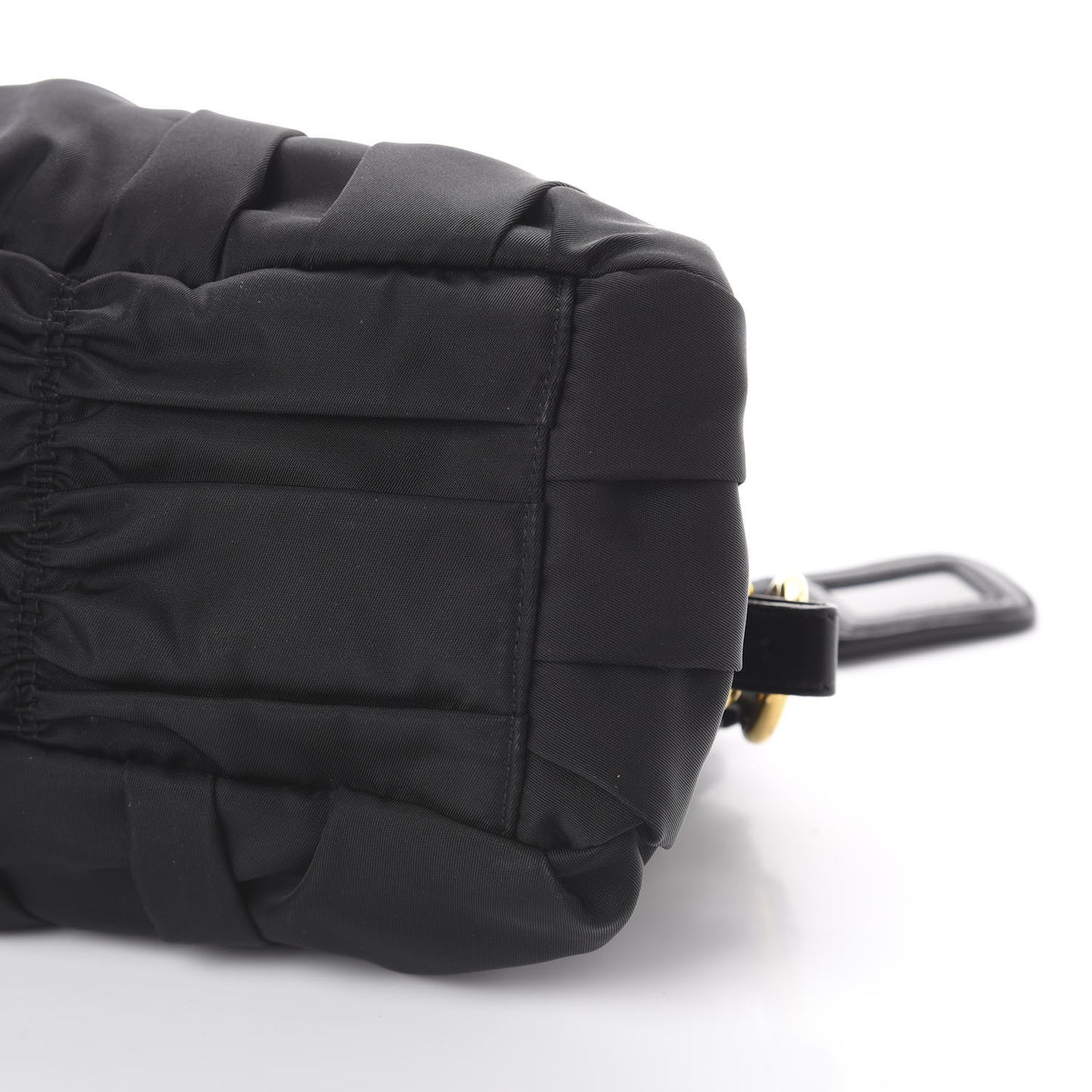 Tessuto Nylon Nappa Gaufre Bag Black