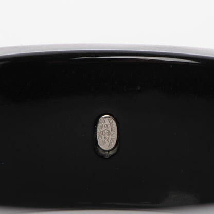 Chanel Resin Crystal CC Logo Bracelet Black 4 of 5
