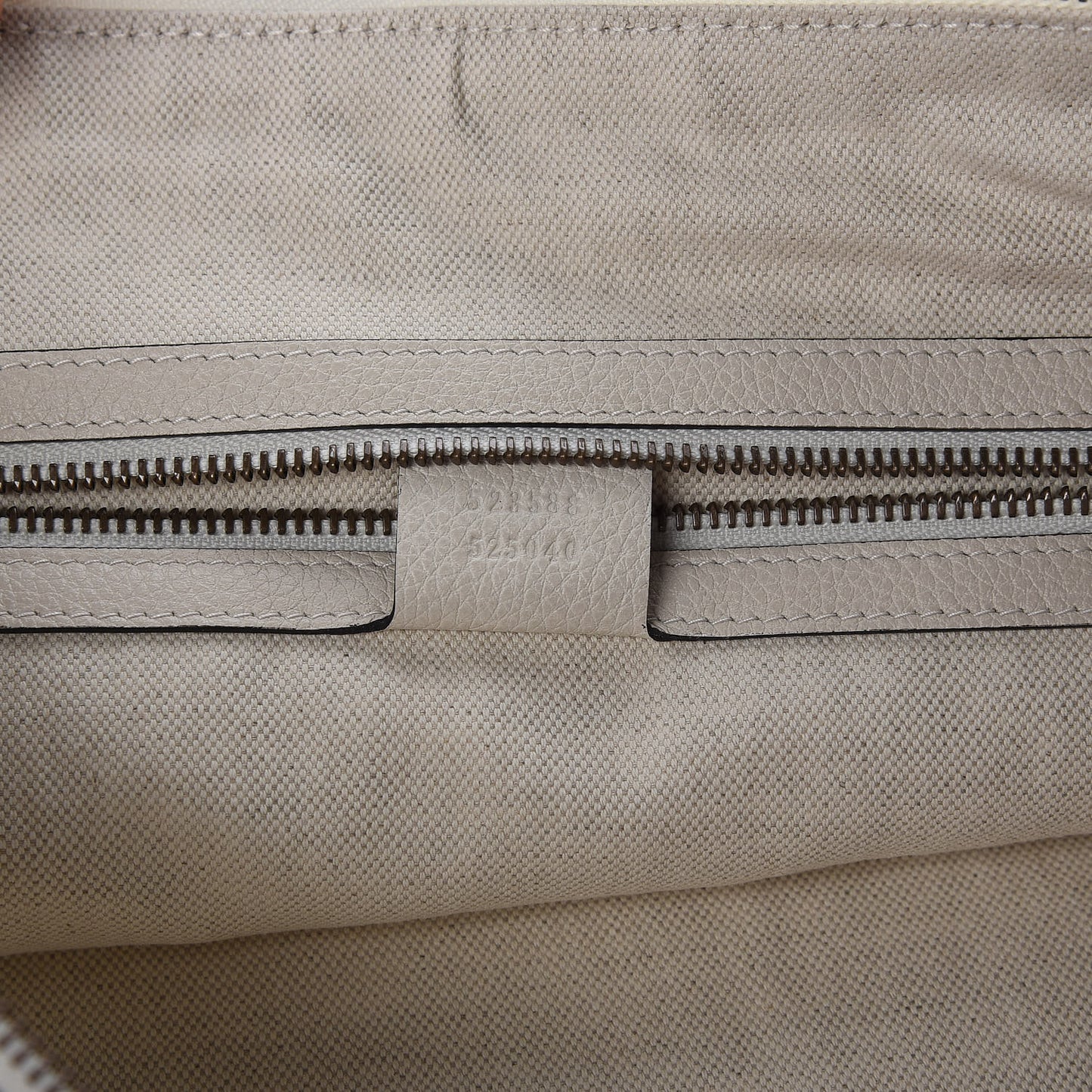 Grained Calfskin Logo Half Moon Hobo White