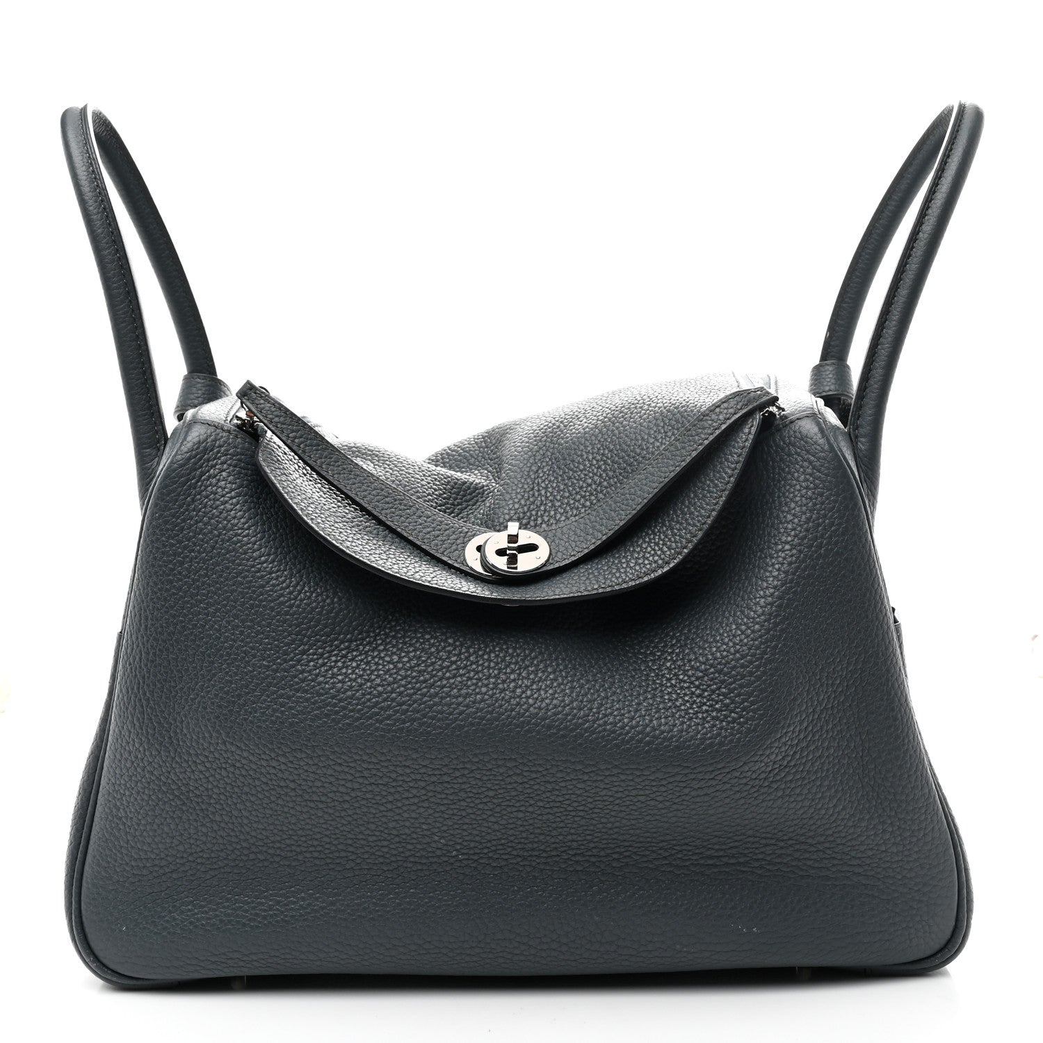 Hermes Taurillon Clemence Lindy 34 Bleu Orage 1 of 10