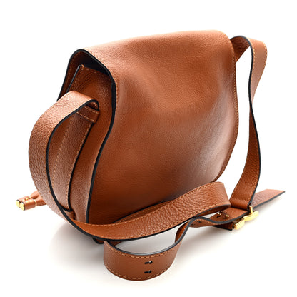 Chloe Calfskin Medium Marcie Round Crossbody Bag Tan 3 of 9