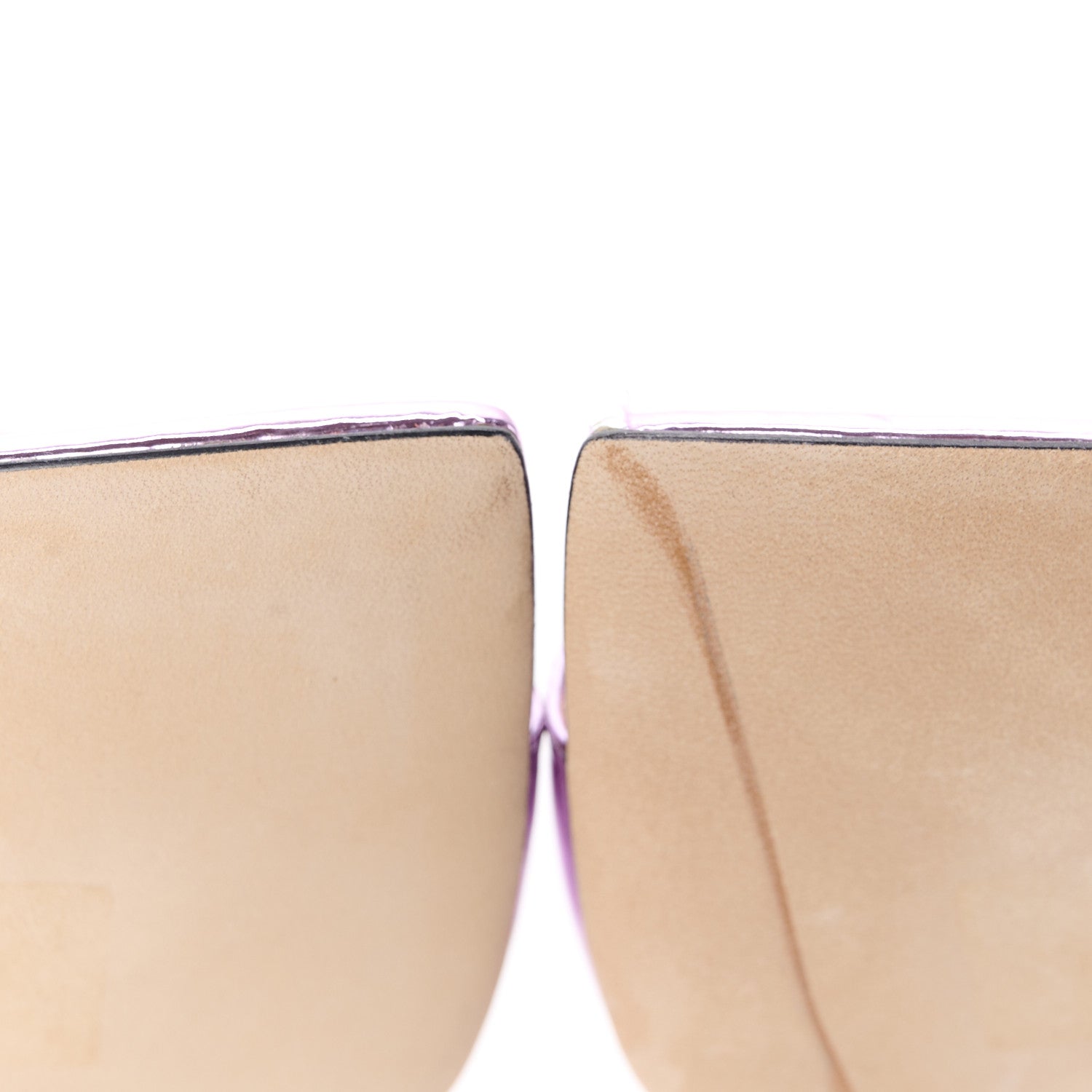 Jimmy Choo Metallic Calfskin Anise 95 Sandals 39.5 Purple 8 of 10