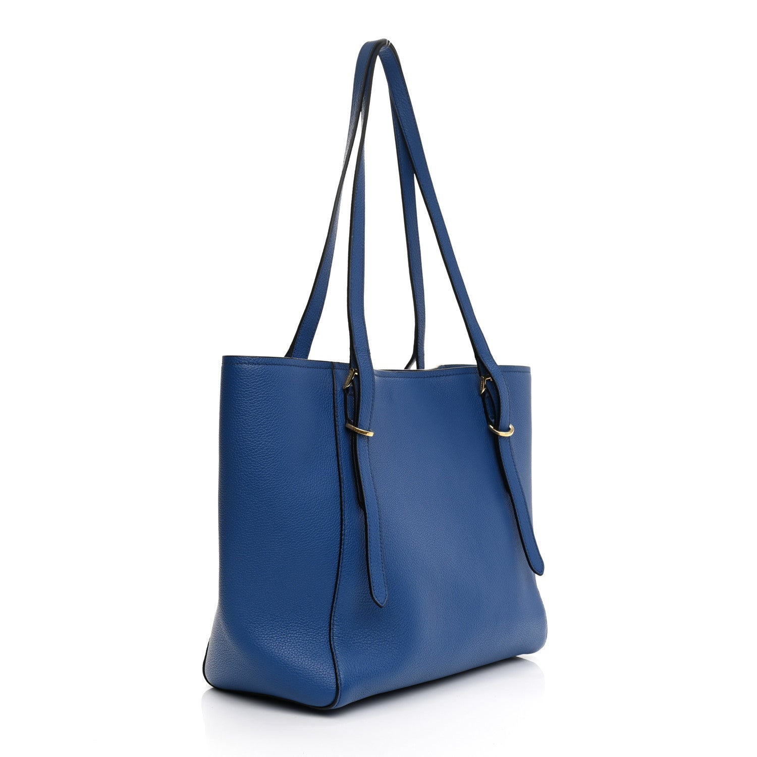 Prada Vitello Phenix Tote Blue 4 of 18