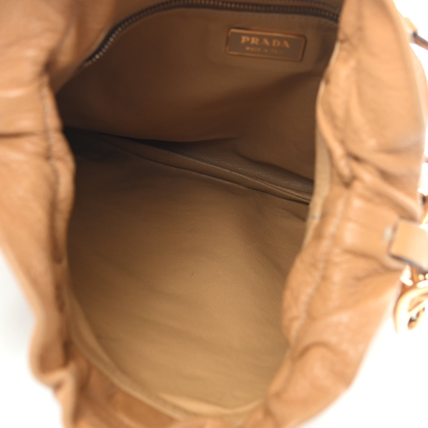 Prada Vitello Daino Chain Shoulder Bag Cuoio 5 of 9