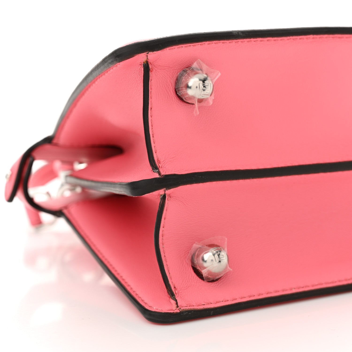 Fendi Shiny Nappa Petite Peekaboo I SEE U Satchel Pink Dalia 11 of 12