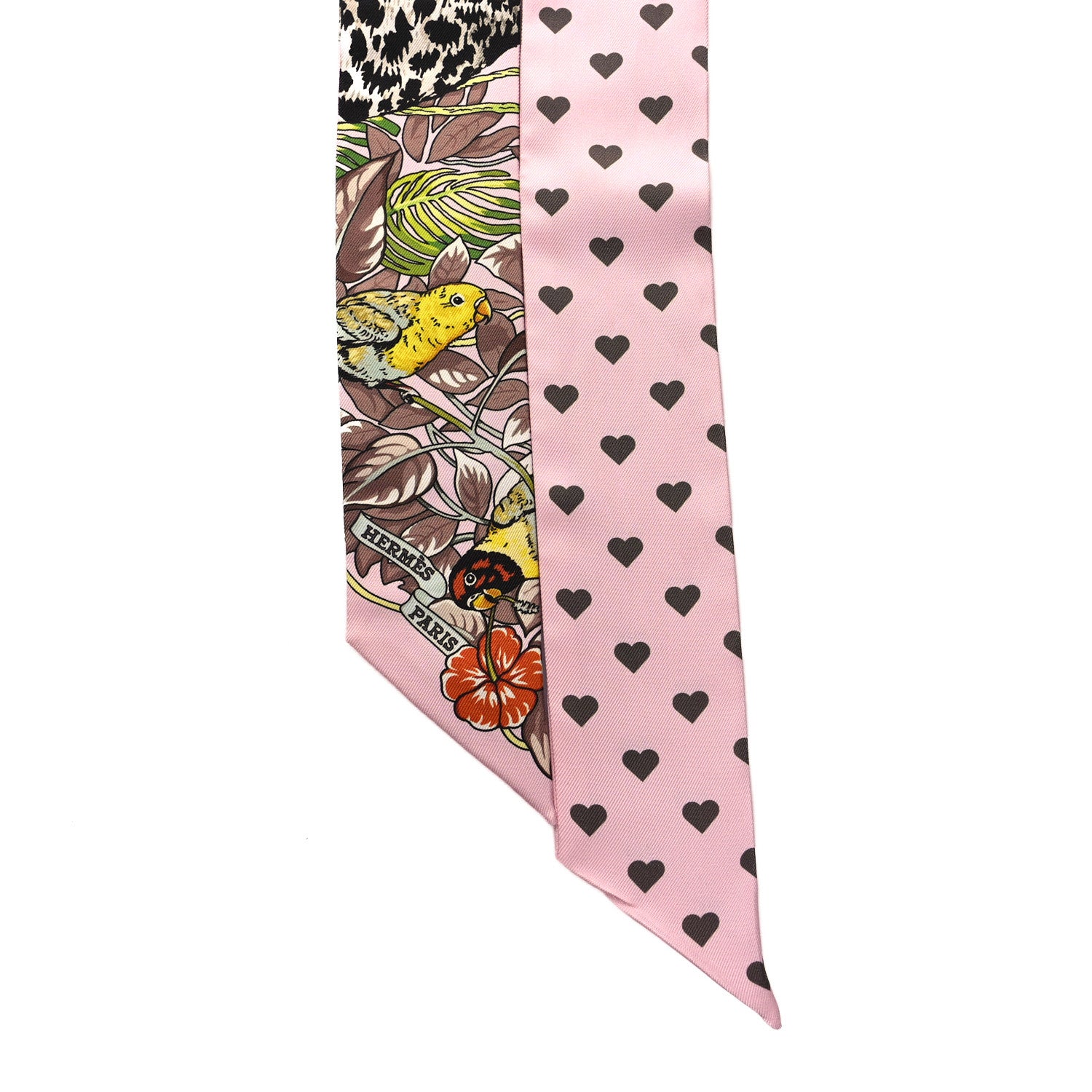 Hermes Silk Jungle Love Love Twilly Rose Pale Etoupe 2 of 4