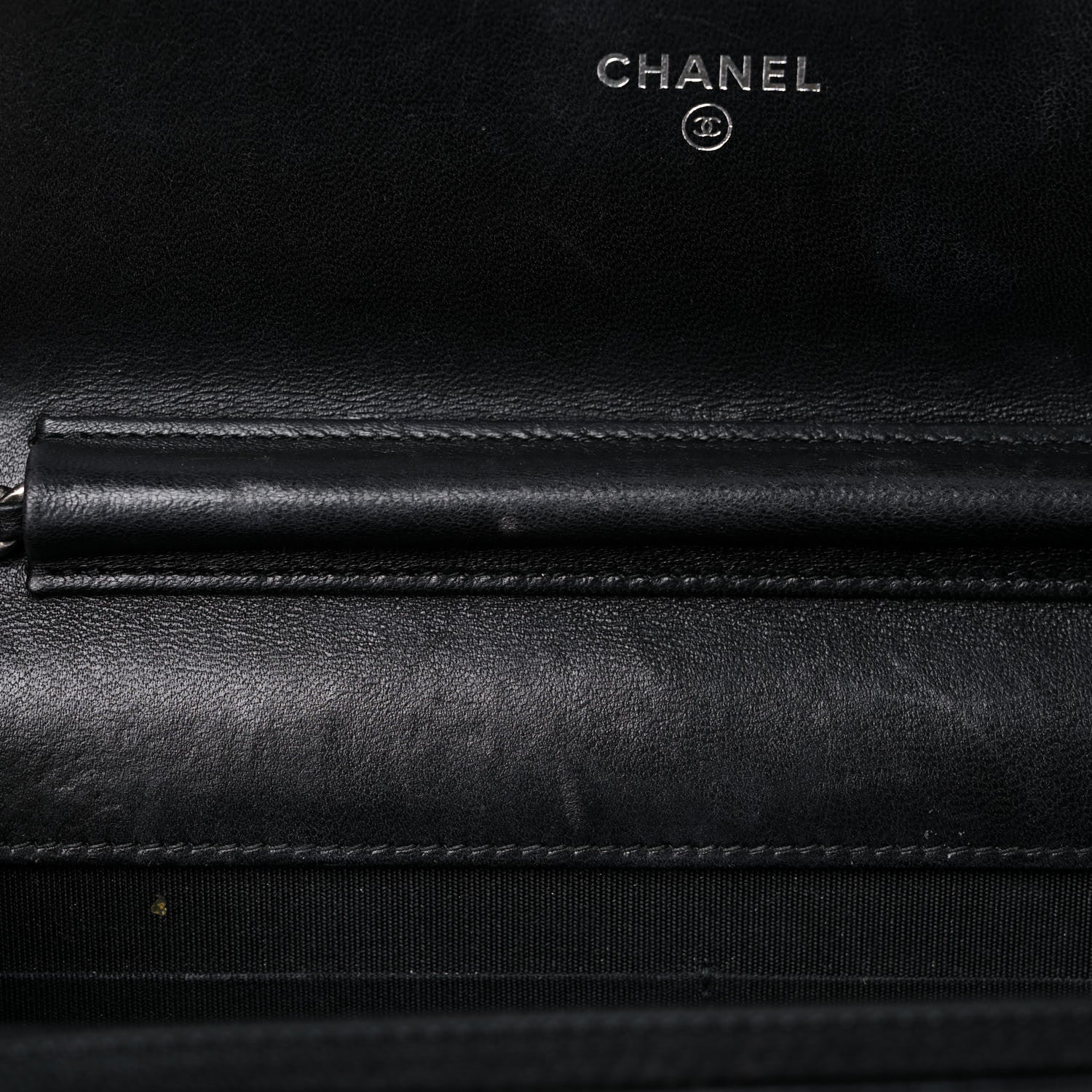 Chanel Lambskin Quilted Boy Wallet On Chain WOC Black 16 of 25
