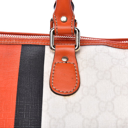 Gucci GG Plus Monogram Web Stripe Medium Joy Boston Orange 12 of 17
