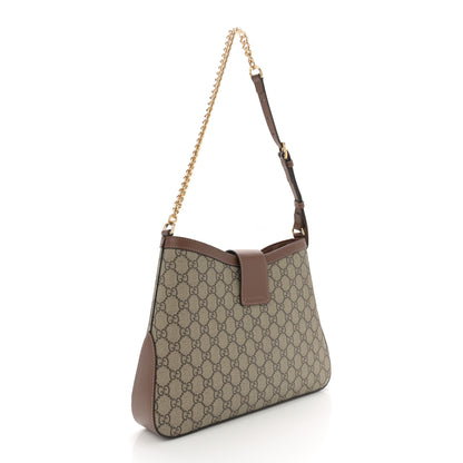 Gucci GG Supreme Monogram Medium Padlock Shoulder Bag Beige Ebony Brown Sugar 3 of 11