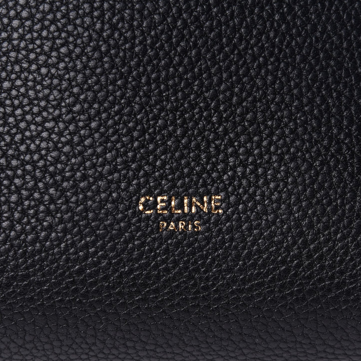 Soft Grained Calfskin Small Sangle Bucket Bag Black